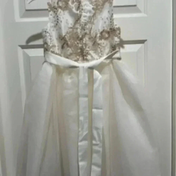 Biscotti‎ Collection Princess Dress White And Gold Girls Size 6 NWT - Picture 10 of 12